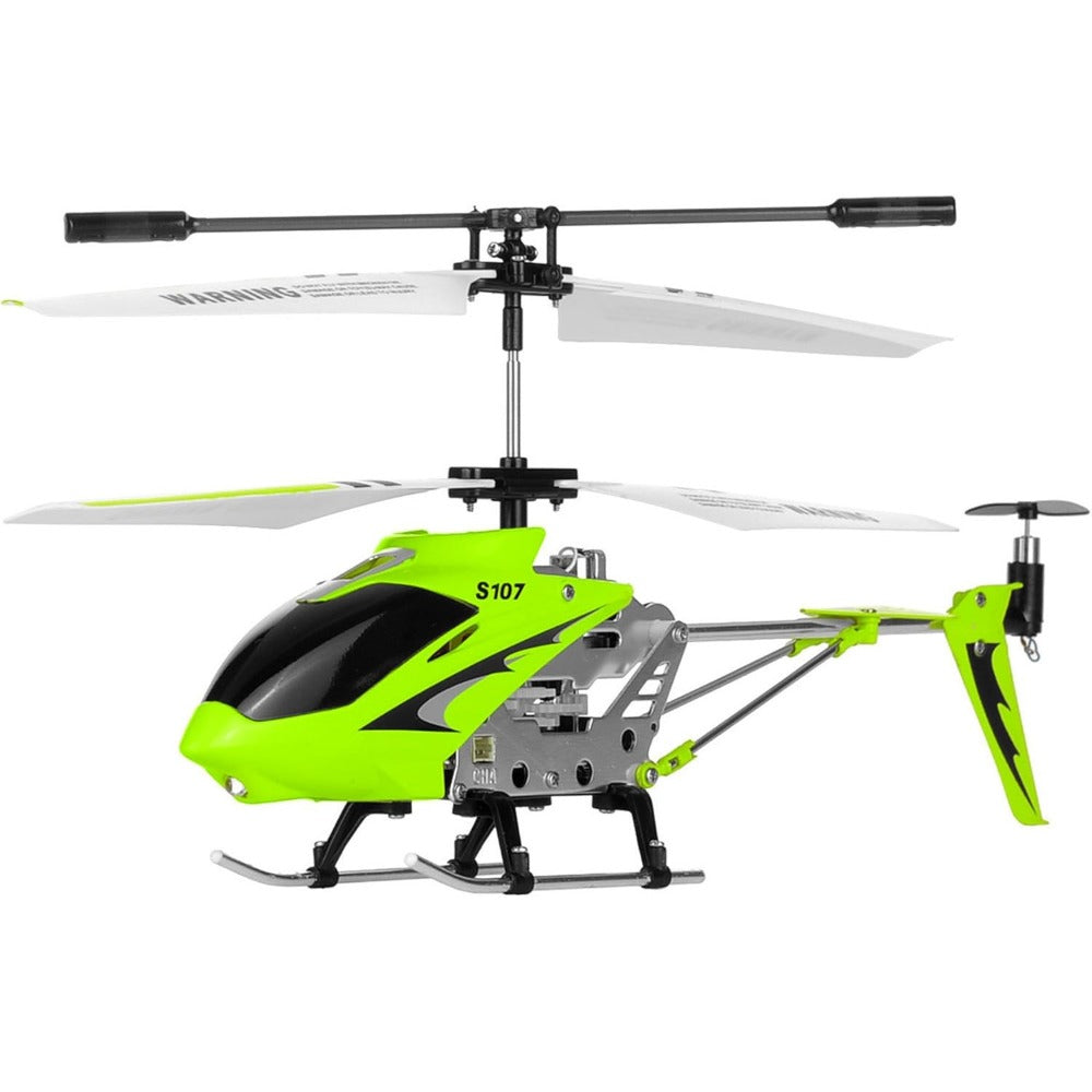 Syma S107G RC Helicopter 3.5-Channel Indoor Remote Control Helicopter with Gyro Stabilizer, USB Charger & Spare Blade – Easy-to-Fly Toy for Kids & Beginners (Green/White/Blue/Yellow)
