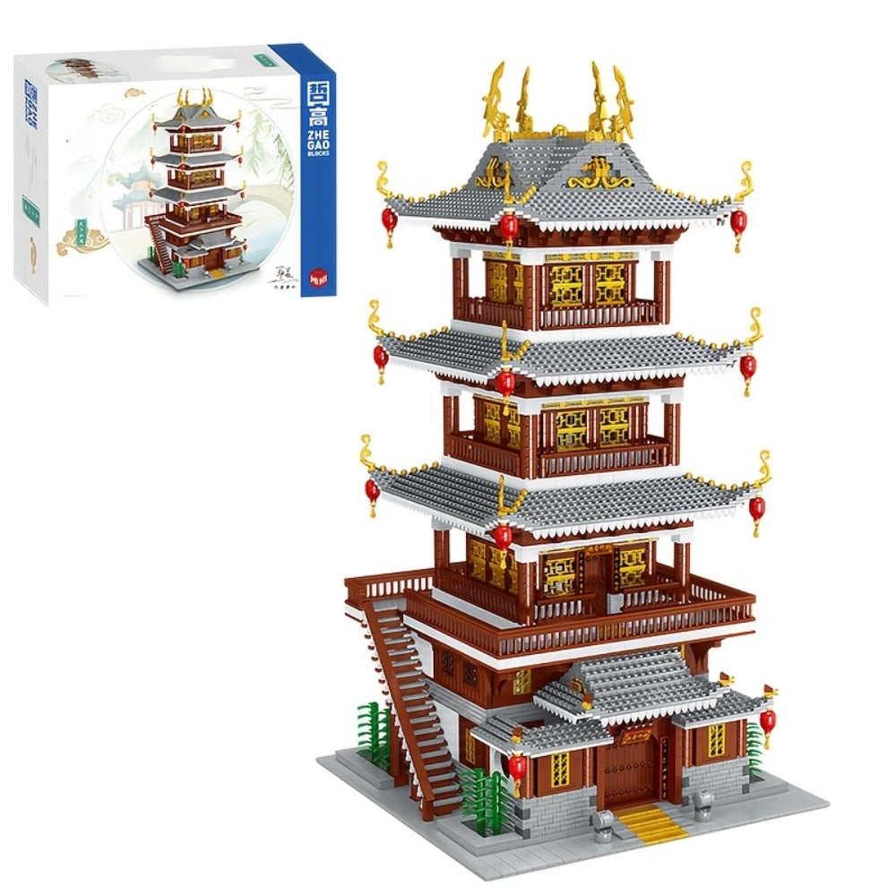 Ancient Chinese Palace Building Blocks Set 6134 Pcs – Heavenly Fairy Mirror Architecture Mini Brick Model, Expert-Level Display Kit for Adults, Home Decor Christmas New Year Gift