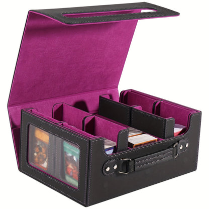 Card Cassette Command Display, Five In One Card Storage Box Can Hold More Than 400 Pairs Of Cards, Detachable Sports Card Box, Exquisite Packaging, Can Be Gifted to Friends And Family
