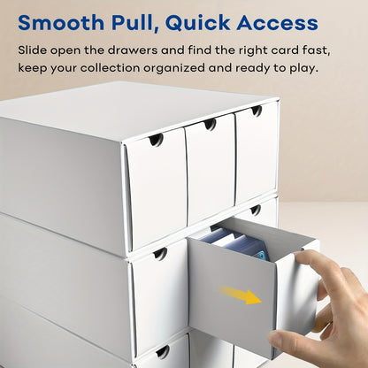 Trading Card Storage Box, Cards Storage Box With 80 Dividers, Card Boxes For Sports Card, Baseball, TCG, Playing Cards, Plastic Protector For Card, 12 Drawer