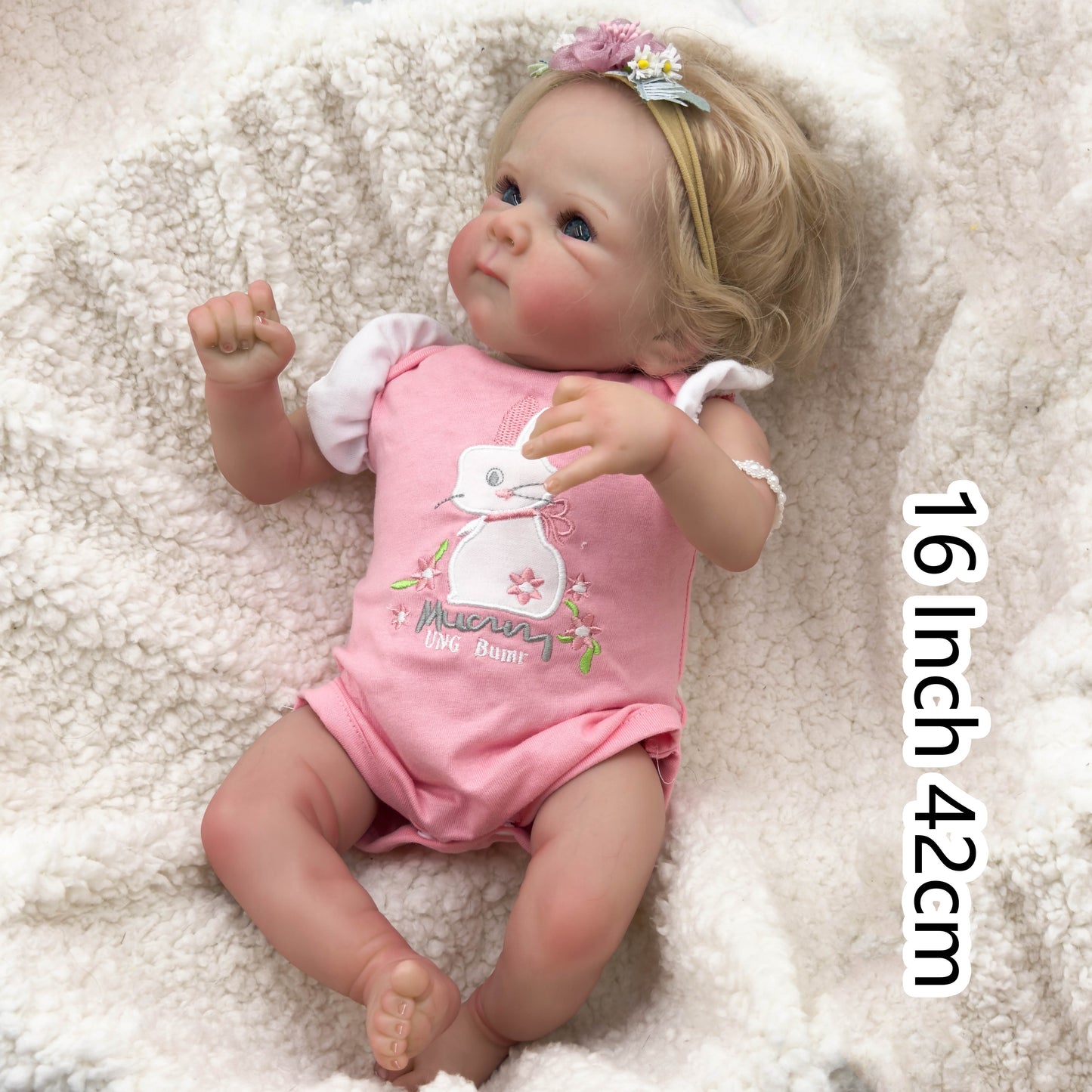 [Perfect Birthday Presents] Completed 16-Inch (42Cm) Reborn Baby Dolls That Appear Lifelike, Handcrafted Realistic Newborn Baby Doll, a Lifelike Baby Girl Toy Suitable for Ages 3 And Up, Perfect for Birthday Presents