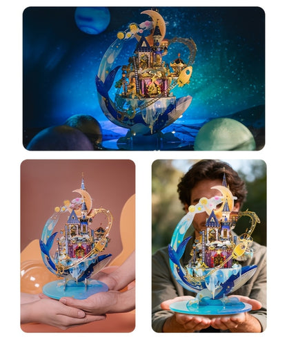 3D Metal Model Kit MU Star Playground – Handcrafted Garden Scene DIY Assembly Puzzle for Teens Adults Ages 14+, Unique Birthday Christmas Valentine's Day Gift for Girlfriend Women Teen Girls