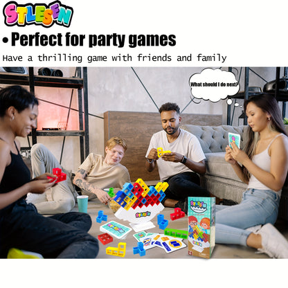 16/20/34/50/68pcs of Enjoyable Balanced Stacking Blocks, Perfect Gifts for Birthdays, Christmas, Or Halloween for Kids, Adults, And Family Groups - Enhance Balance And Coordination Abilities While Fostering Strategic Thinking