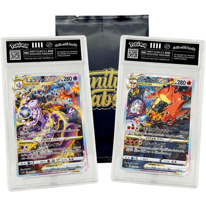 Japanese Pokémon Mystery Slab | Rare Card in Display Slab | EX, V, VMAX, VSTAR | Includes 10 BONUS Holo Cards | Perfect Gift for Kids & Collectors of All Ages