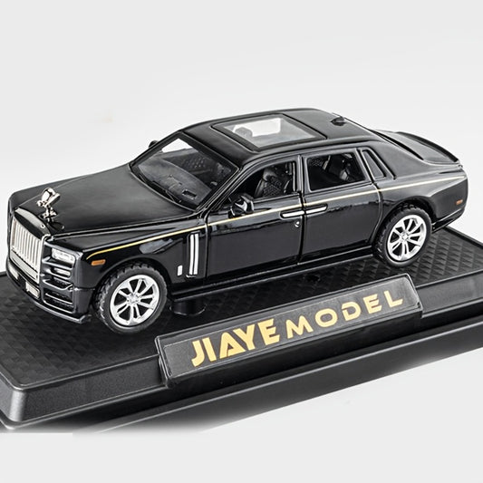 1:36 Scale Phantom Alloy Die-Cast Car Model with Openable Doors – Collectible Display Static Car Desktop Decoration – Birthday Christmas Gift for Car Enthusiasts Adults Boys