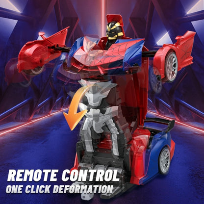 RC Robot Car Toy 1:18 Scale for Kids – One-Button Deformation Remote Control Stunt Car, 360° Rotating Drift, Blue & Red Color Options, Educational Birthday Children's Day Gift for Boys & Girls Ages 3+