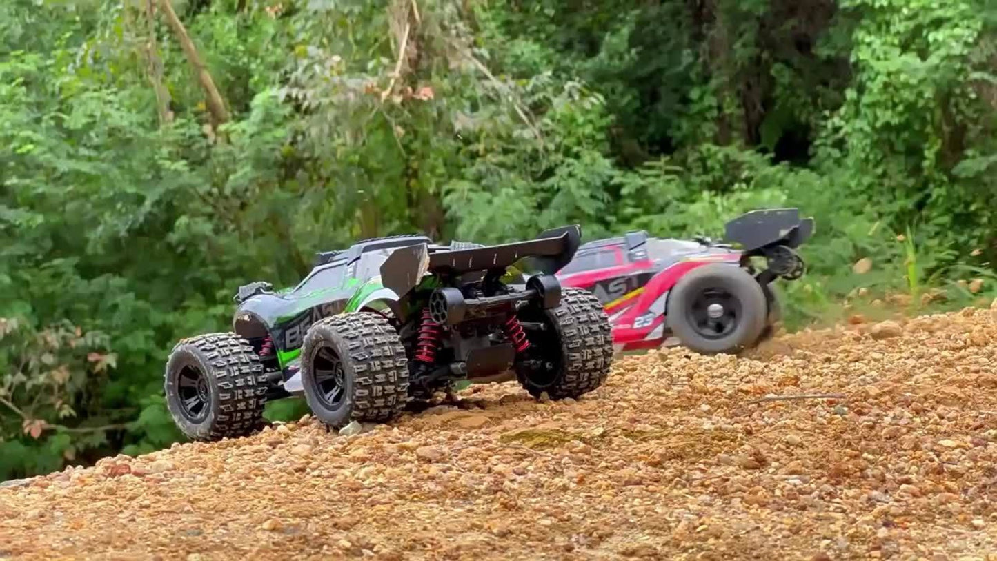 High-Speed RC Off-Road Car for Boys 2.4GHz Impact-Resistant Drop-Proof Remote Control Vehicle – Cool All-Terrain Toy Ages 3+ Christmas Birthday Gift (Green)