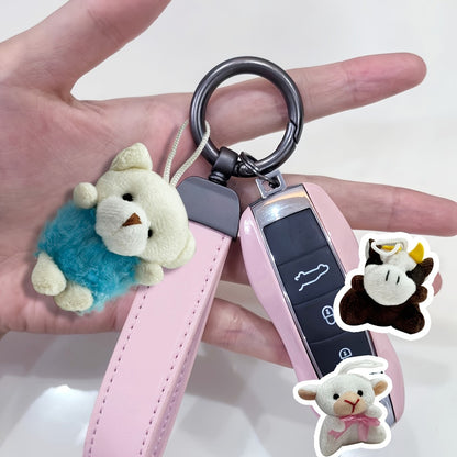 Bulk Mini Animal Plush Keychain Toy 24 Pack — Small Stuffed Animals Assorted Random Colors, Party Favors for Kids, Carnival Prizes, School Gifts, Goody Bag Fillers, Christmas Easter Halloween Valentine