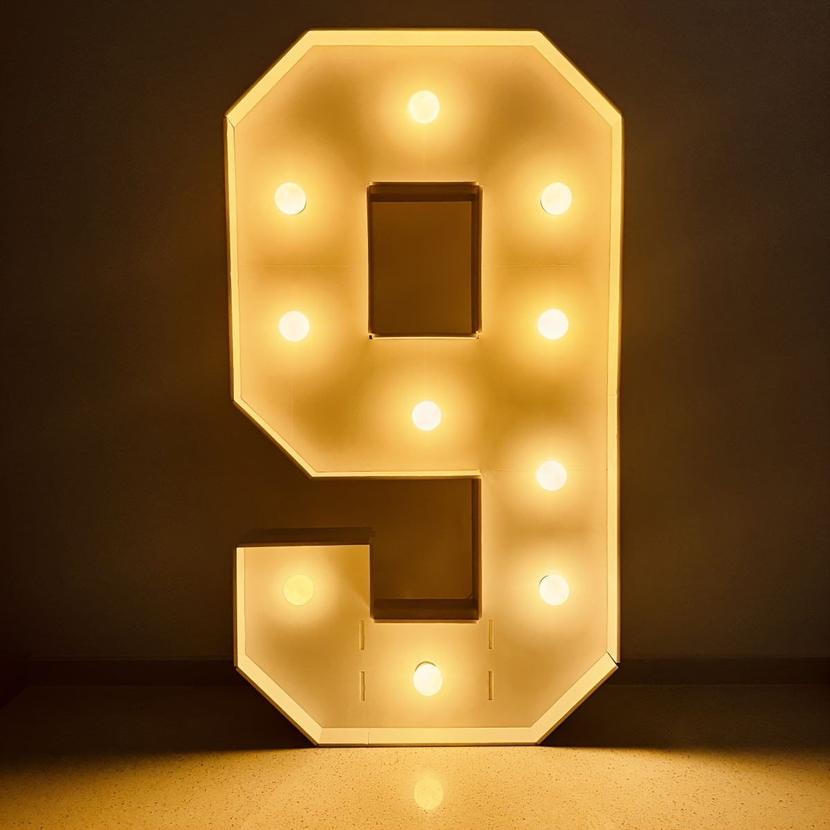 Warm White 73cm / 28.7 INCH - Illuminated Number 1 Balloon Frame - Paper PS Foam Board, Perfect for Birthday & Anniversary Parties,Graduation Decorations, Back to School of 2026