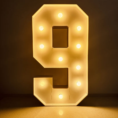 Warm White 73cm / 28.7 INCH - Illuminated Number 1 Balloon Frame - Paper PS Foam Board, Perfect for Birthday & Anniversary Parties,Graduation Decorations, Back to School of 2026