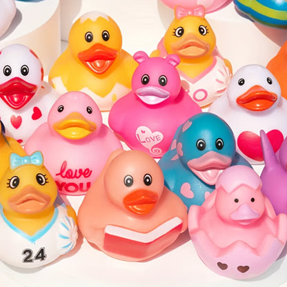 Mini Rubber Ducks Bulk Set – 2" Floating Bath Toy Variety for Kids, Cute Assorted Ducks for Bath Time, Pool Play, Birthday Parties & Jeep Duck Gifts, Fun Party Favors for Boys & Girls