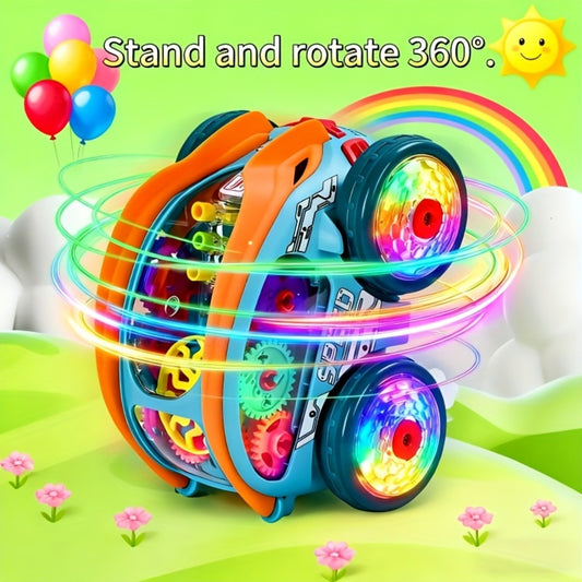 New 2026 Automatic Dump Truck, Colorful Lighting And Music Toy Car, Automatic Rolling, a Very Interesting Toy, Birthday And Christmas Gifts, Thanksgiving Gifts, Halloween Gifts, Party Gifts (Batteries Not Included)