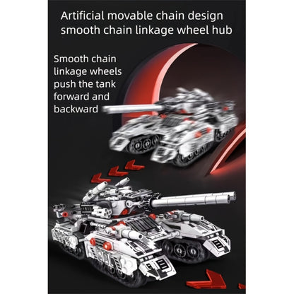 Snow Tank Building Block Set 8-in-1 1628pcs – 9 Variable Military Armored Vehicle Models, Premium ABS DIY Construction Kit for Adults & Teens Ages 14+, Birthday Christmas Halloween Gift