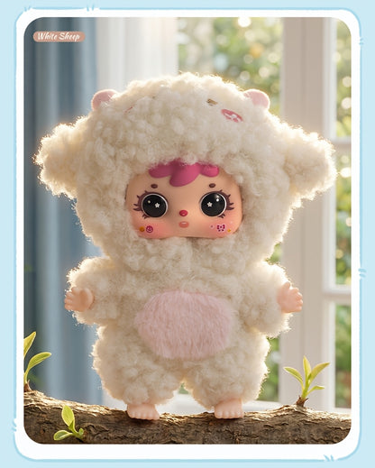 Samuel Cute Pet Series Plush Healing Doll, Cute Rabbit, Bear, Mianyang Shaped, Comes with Hanging Accessories And Birthday Gifts, Style Random 1pc