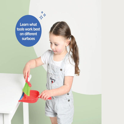 Play22 Kids Cleaning Set 4 Piece - Toy Cleaning Set includes Broom, Mop, Brush, Dust Pan - Toy KitchenCleaning Set
