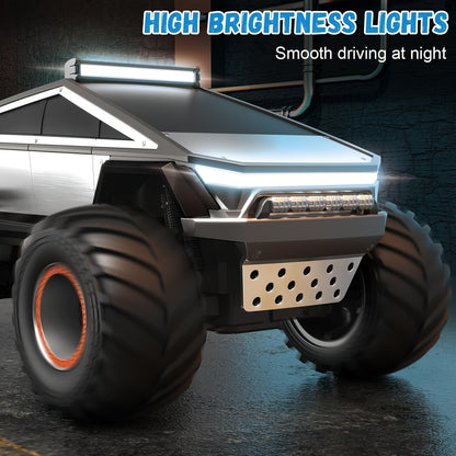 [Remote Control Off-Road] RC Monster Truck Toy 2.4GHz 4WD All Terrain RC Monster Truck Toy, 1:12 Remote Control Car, Realistic Sound Effects, Remote Control Off-Road Vehicle with Ergonomic Grip, Remote Control Off-Road Vehicle with LED Lights, Music, Exce