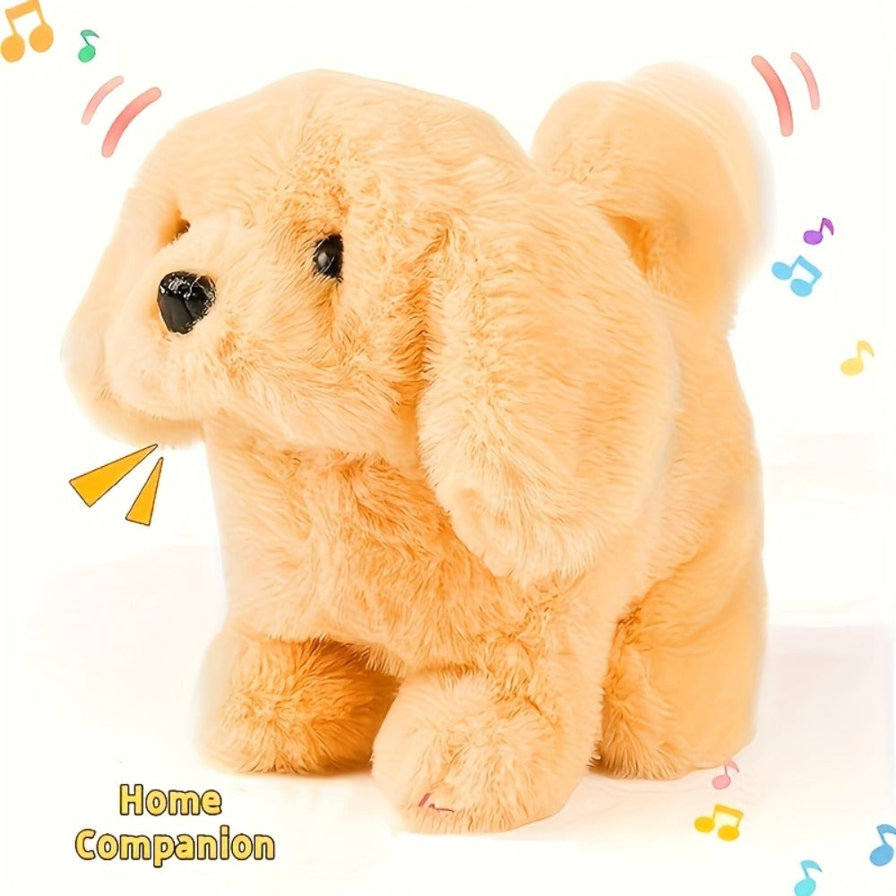 2026 Upgrade Plush Electric Simulation Puppy - Walk & Bark Interactive Electronic Pet, Soft Plush Gift Box, Parent-Child Companion Holiday Gift