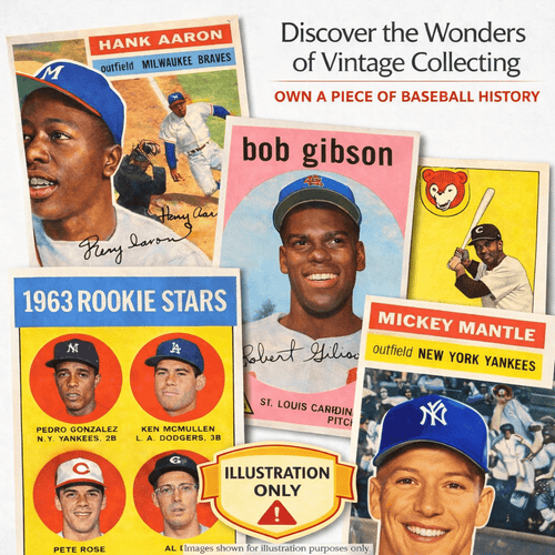 Topps Vintage Baseball Foil Mystery Pack – Random Pre-War & Classic Era Trading Cards, Hall of Famers Rookies & Autograph Possible, Collector Gift for Baseball Fans Kids Adults