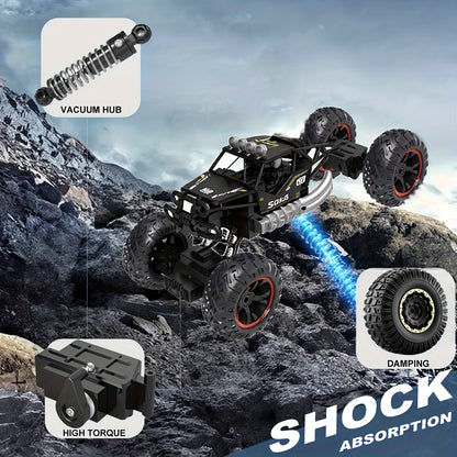 [Remote-Controlled Toy Cars] Large Remote-Controlled Cars, High-Speed Remote-Controlled Vehicles, Rechargeable USB Electric Toy Cars, High-Speed Remote-Controlled Racing Cars, All-Terrain Off-Road Trucks, Cool Toys, Gifts Suitable For Boys Over 6 Years Ol