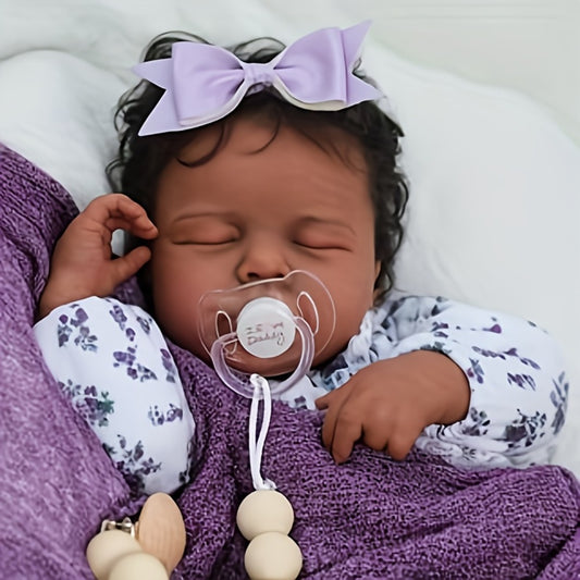 VIVIDOLL Reborn Baby Doll 19 Inch Realistic Newborn Lifelike Face Poseable Limbs Soft Touch Infant Doll Only No Accessories Birthday Christmas Gift for Kids Girls Ages 3+