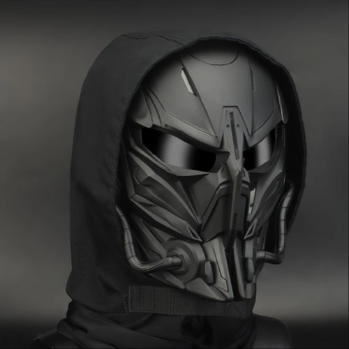 Cyberpunk Cool Sci-Fi Futuristic Mask, Face Mask - Maximum Cosplay Photo Props, Bar Club Rave Party Supplies, Gift & Collection, Men's Breathable Mask, Halloween Music Festival Accessories