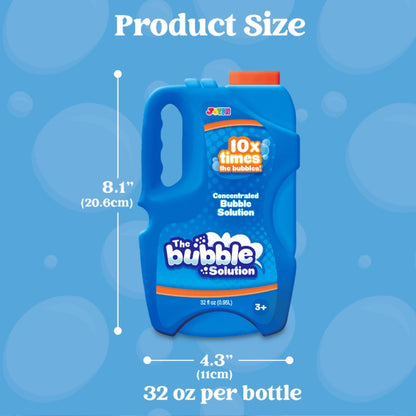JOYFY 32oz Bubble Solution Refills, Bubble Concentrated Solution Suitable for Bubble Machines, Blowers, Wands, Blowers, Easter Party Packs, Party Activities, Suitable for Parks, Weddings