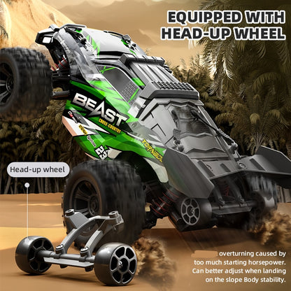 High Speed RC Off-Road Car 70KM/H Brushless Motor 1:14 1:16 Scale – Remote Control Monster Truck with Dual Battery Option, 4WD All-Terrain Vehicle Toy for Boys Kids & Adults, Birthday Gift
