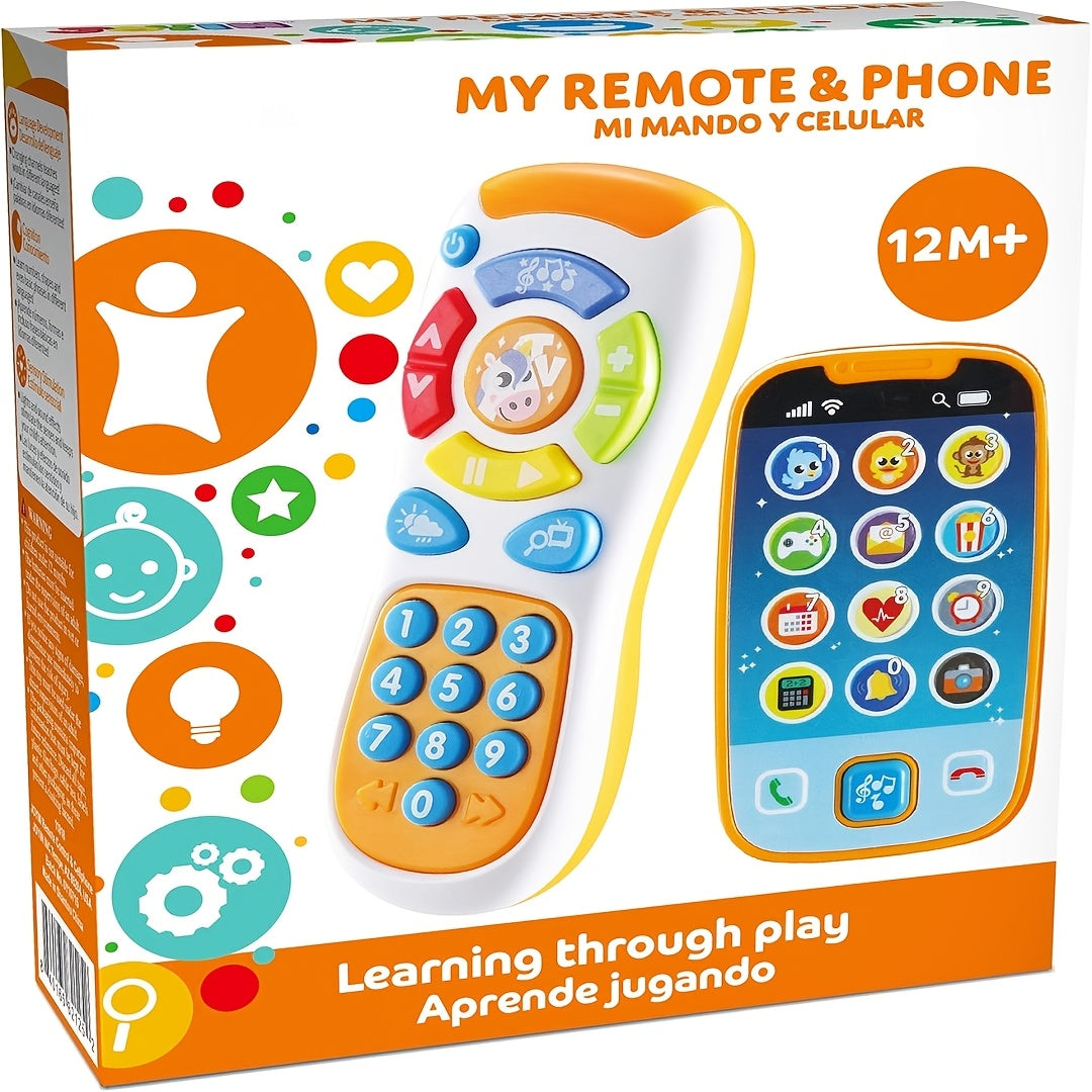 Smartphone Toys for Baby, Remote Control Baby Phone with Music, Learning Toy, Birthday Gifts for Infants, Kids, Boys And Girls, Easter Basket Stuffers, Perfect Christmas Gift