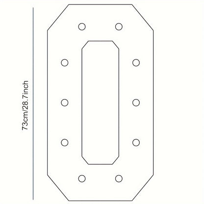 Warm White 73cm / 28.7 INCH - Illuminated Number 1 Balloon Frame - Paper PS Foam Board, Perfect for Birthday & Anniversary Parties,Graduation Decorations, Back to School of 2026