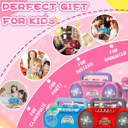 A Fantastic Light-Up Singing Toy for Kids Featuring a Microphone, Perfect for Birthdays And Holidays. This All-In-One Music Machine Is Ideal for Boys And Girls Aged 3 to 7