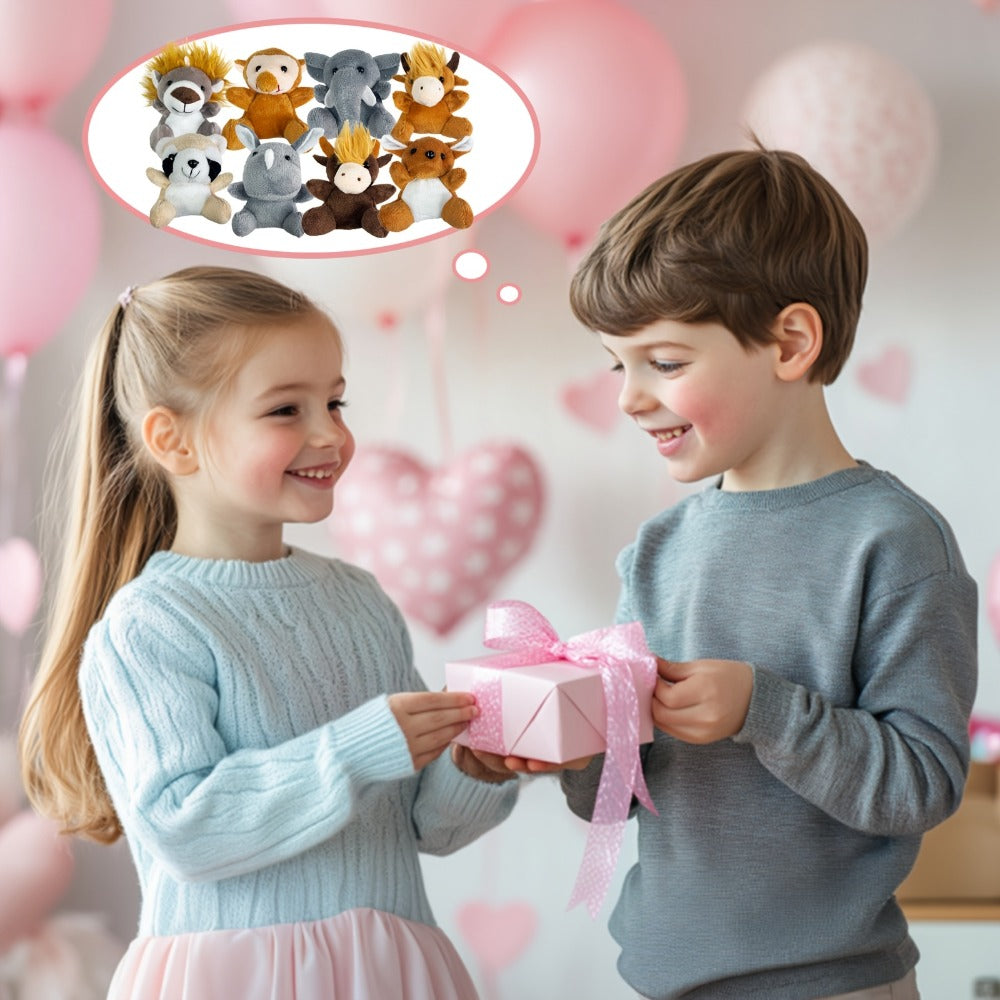 Forest Animal Plush Bulk Set 12 or 24 Pack – Mini Stuffed Animals for Animal Theme Party Favors, Classroom Treasure Box Prizes, Goodie Bag Fillers, Birthday Christmas Gifts for Kids