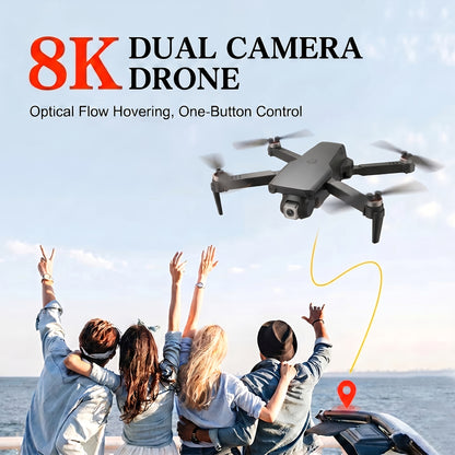 2026 Upgraded Drone, with Remote Controller And 2pcs Batteries, 8K Brushless Motor And Obstacle Avoidance, One-Button Return, Foldable Quadcopter, USB Charging. Flying Game, with Repair Tools, Suitable for Beginners, US Independence Day, Summer