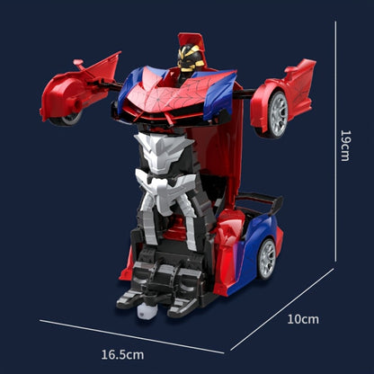 RC Robot Car Toy 1:18 Scale for Kids – One-Button Deformation Remote Control Stunt Car, 360° Rotating Drift, Blue & Red Color Options, Educational Birthday Children's Day Gift for Boys & Girls Ages 3+