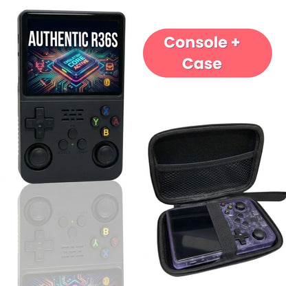 Authentic R36S ArkOs 128GB Game Console Retro Handheld 3.5 Inch IPS Screen Portable Gaming Device