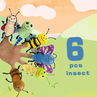 6 pcs Insect Finger Puppet Set