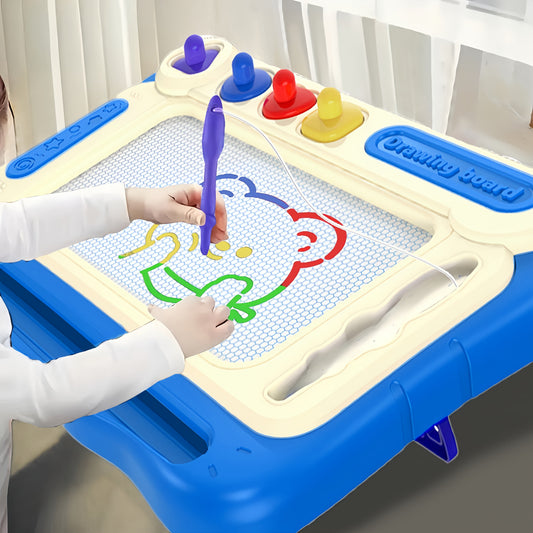 Drawing Board Toys, Learning Toys for Early Childhood Education, Perfect Birthday Gifts for Boys And Girls, Easter/ Day Gifts: Upgraded Version 4 Stamps And 1 Paintbrush, Basic Version Without Stamps