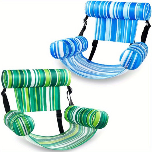 Inflatable Pool Floats Adult, 2 Packs Floating Lounge Chairs, Blow Up Pool Noodles for Adult Heavy Duty, Floating Chair for Party Summer Water Beach Lake Fun, Suitable for Summer Water Party Games & Activities