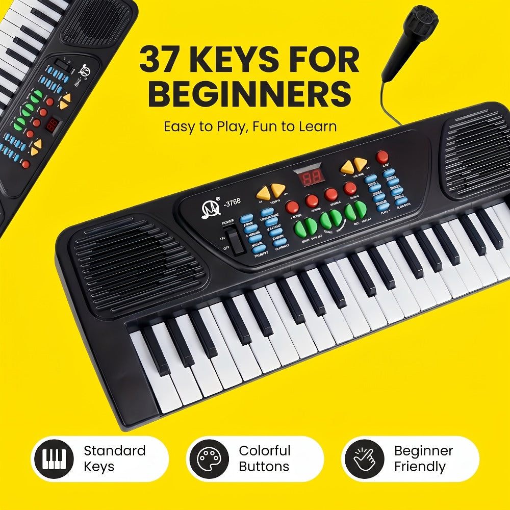 Electronic Keyboard With Microphone