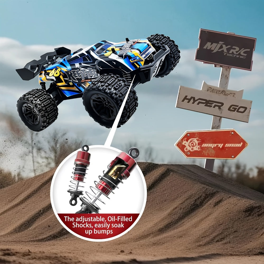 4x4 RC Monster Truck for Adults & Kids – High Speed All-Terrain Remote Control Off-Road Vehicle, 4WD Racing Truck for Boys & Racing Enthusiasts, Birthday Christmas Holiday Gift (Red)