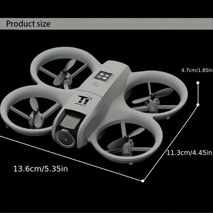 [4K, 180° Rotation] Mini 4K FPV Dual Camera Drone, 180° Camera Rotation, Dual Batteries, Optical Flow Positioning, 360° Flip, Roscope, One-Key Takeoff/Landing, Anti-Shake And Anti-Collision Design, Suitable for Beginners Remote Control Toy, Boys And Girls