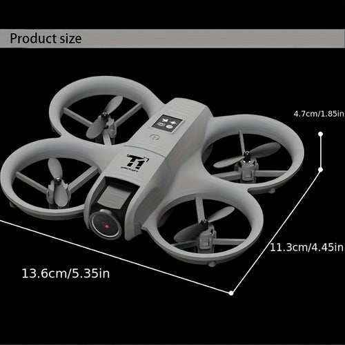 [4K, 180° Rotation] Mini 4K FPV Dual Camera Drone, 180° Camera Rotation, Dual Batteries, Optical Flow Positioning, 360° Flip, Roscope, One-Key Takeoff/Landing, Anti-Shake And Anti-Collision Design, Suitable for Beginners Remote Control Toy, Boys And Girls