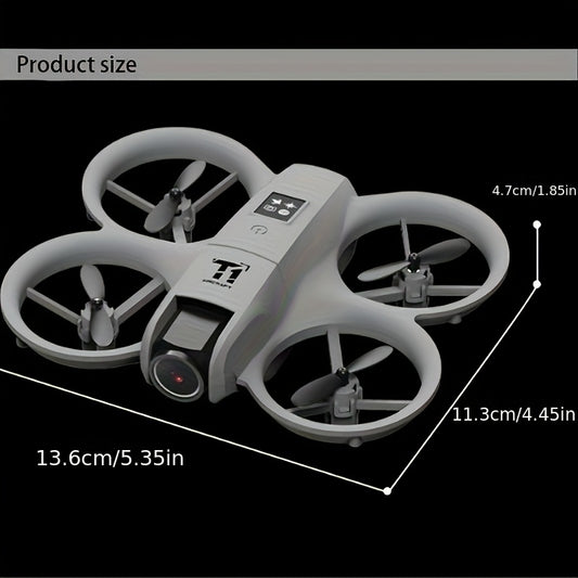 [4K, 180° Rotation] Mini 4K FPV Dual Camera Drone, 180° Camera Rotation, Dual Batteries, Optical Flow Positioning, 360° Flip, Roscope, One-Key Takeoff/Landing, Anti-Shake And Anti-Collision Design, Suitable for Beginners Remote Control Toy, Boys And Girls