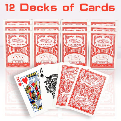 2026 World Cup Playing Cards – Bulk 24 Decks Set, Premium Coated Cardstock, Standard Size 2.5"x3.5", Blue & Red Soccer Fan Card Game for Family, Parties & Christmas | Toy Play Nest