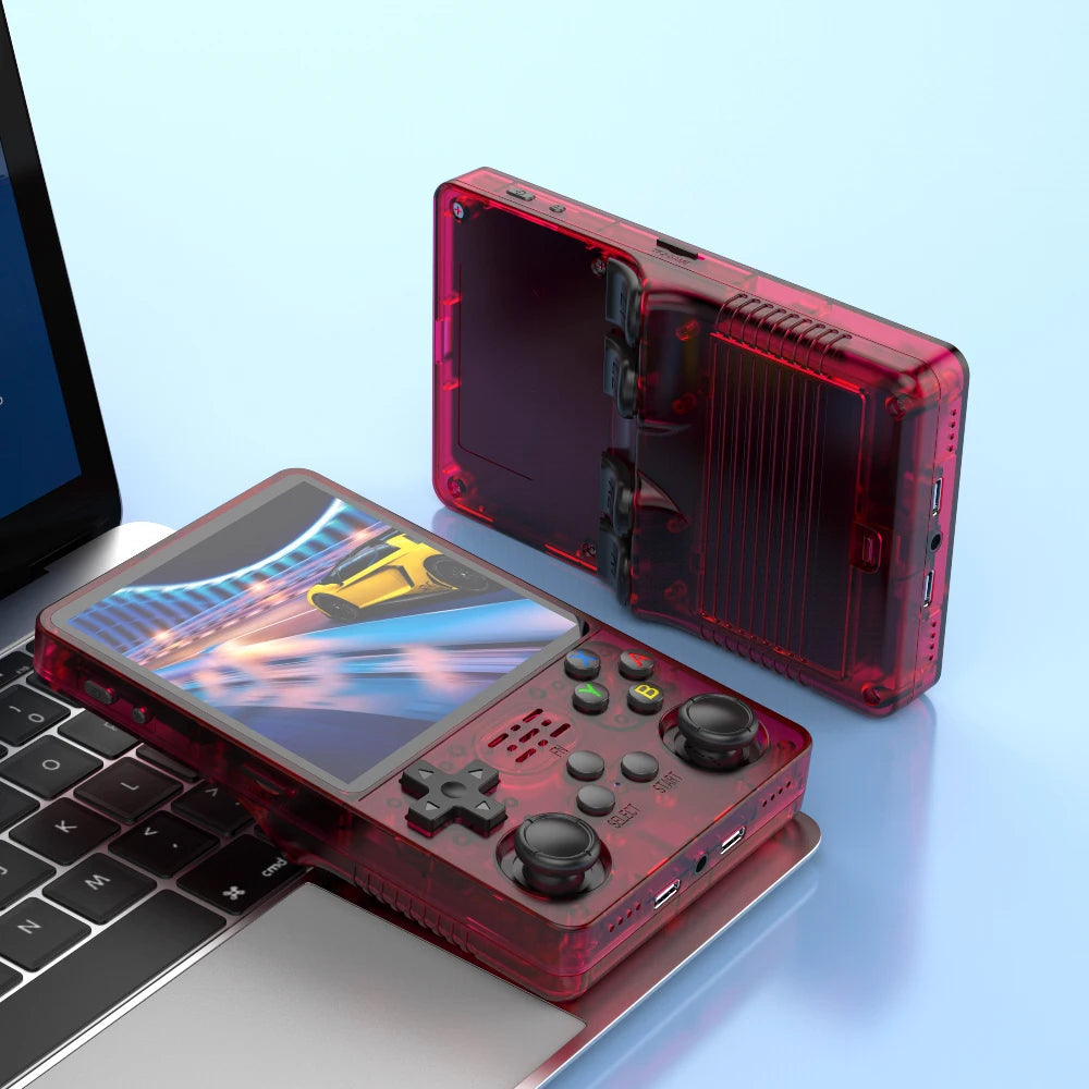 Handheld Game Console R36S Plus – 4" IPS 15000 Preloaded Games Wi-Fi Linux