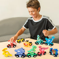 11PCS Magnetic Matching Dinosaur Train
