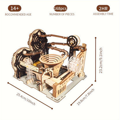 3D Electric Marble Run Puzzle Handmade Logic Construction Set Educational Craft for Logical Thinking Development