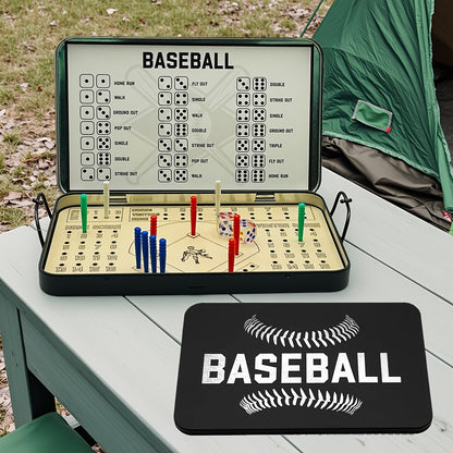 Softball, Baseball, And Soccer Travel Games, Finger Joint Dice Games, Tabletop Games, Portable Wooden Board Game Sets Suitable for Fun Family Game Night Gatherings And Parties.