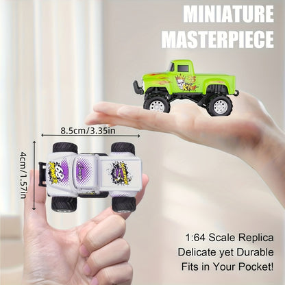 1:64 Scale Die-Cast RC Monster Truck 2.4GHz High-Speed Off-Road Vehicle with LED Headlights, Multiple Control Modes & Adjustable Speed – Toy Gift for Boys & Girls (5 Colors)