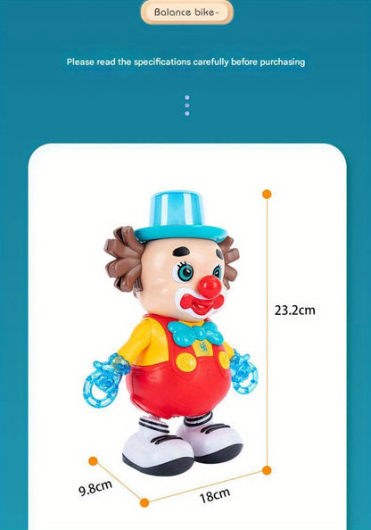 Dancing Clown Toy Doll Light Music Swing Left And right, Toys for Kids girls, Fidget toys, Toys for boys, toy, Christmas Gifts Birthday Gifts for kids, Weird stuff, Halloween Decorations