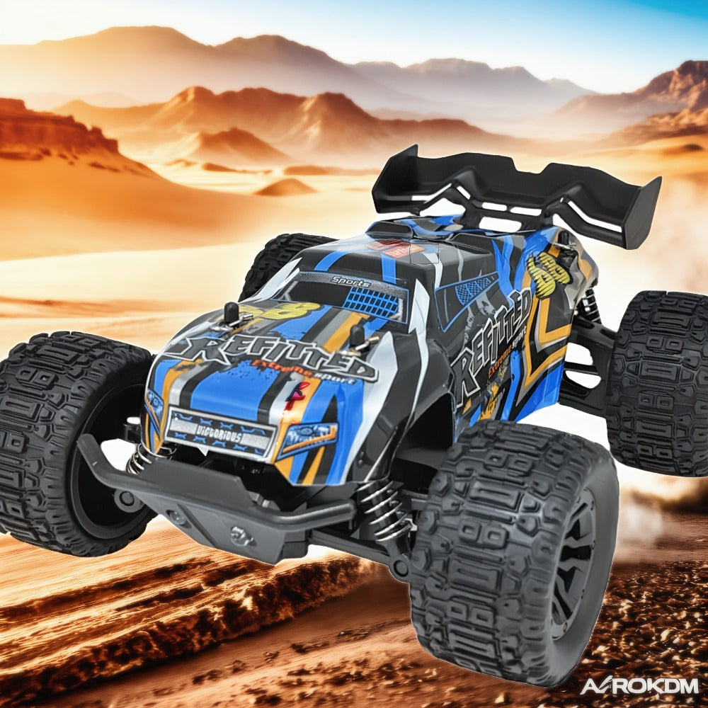 4x4 RC Monster Truck for Adults & Kids – High Speed All-Terrain Remote Control Off-Road Vehicle, 4WD Racing Truck for Boys & Racing Enthusiasts, Birthday Christmas Holiday Gift (Red)